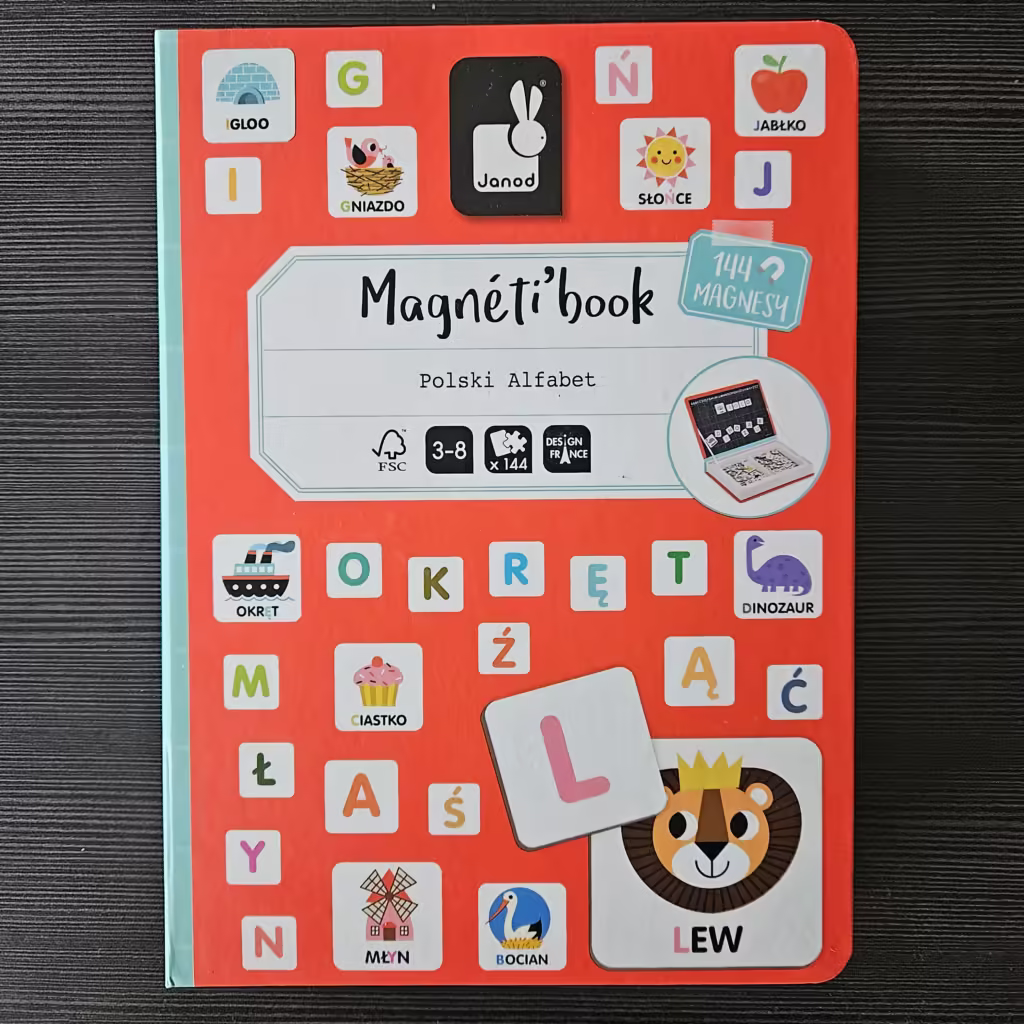 Jak zająć dziecko w podróży? Janod, Magnetibook
