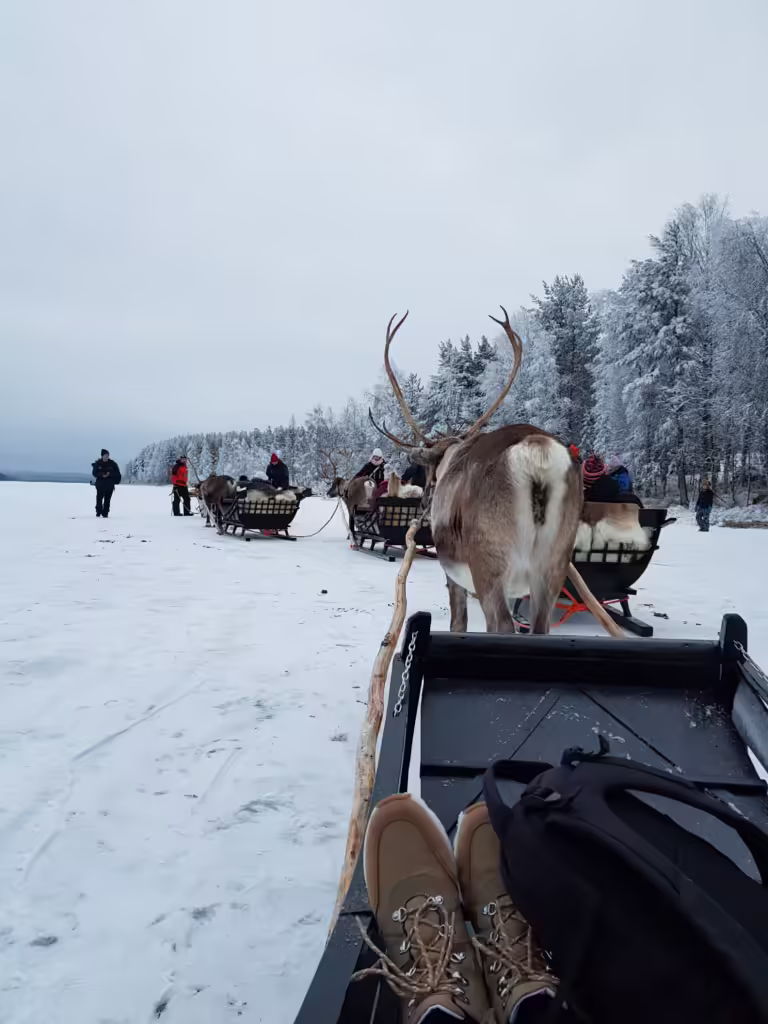Weekend w Rovaniemi - z wizytą u Świętego Mikołaja - jazda po jeziorze