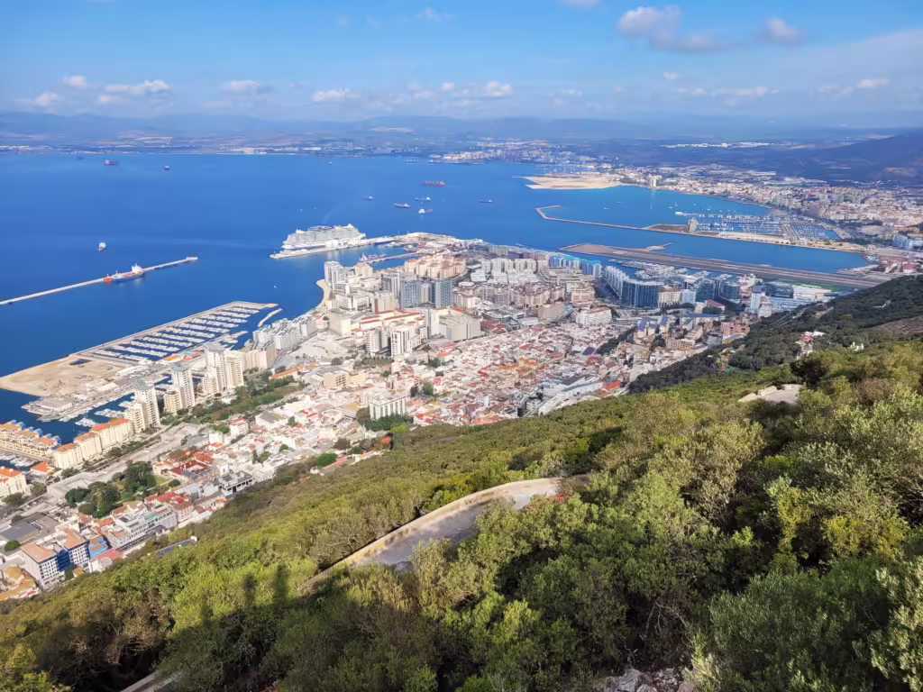 Widok ze Skały Gibraltarskiej