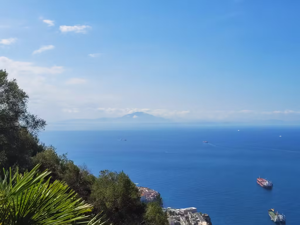 Widok na Maroko z Gibraltaru